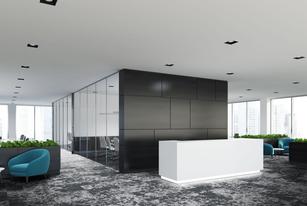 Ковровая плитка Associated Weavers Macro Tile цвет 94 Cloud Break 500×500×6 фото в интерьере